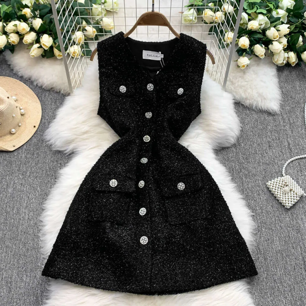 summer tweed dress Plus Jewel Neck Waistband Sheath Dress, Custom tailored Women's Tweed Jackie Dress Crew