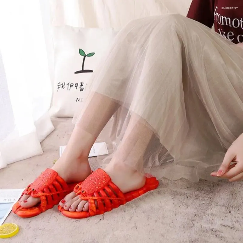 Unisex Lobster Design Sandals Comfortable Slides For Beach Pool_voghion.com