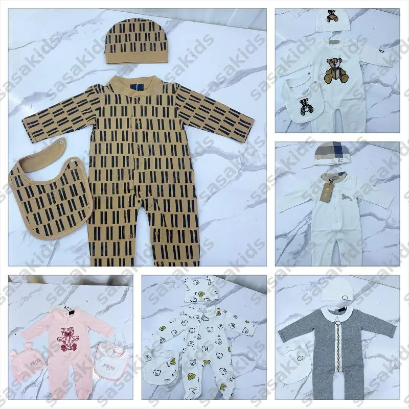 Designer Infant Romper And Cardigan Set With Letter Print Overalls ...