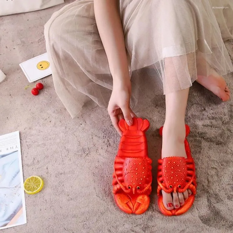 Unisex Lobster Design Sandals Comfortable Slides For Beach Pool_voghion.com