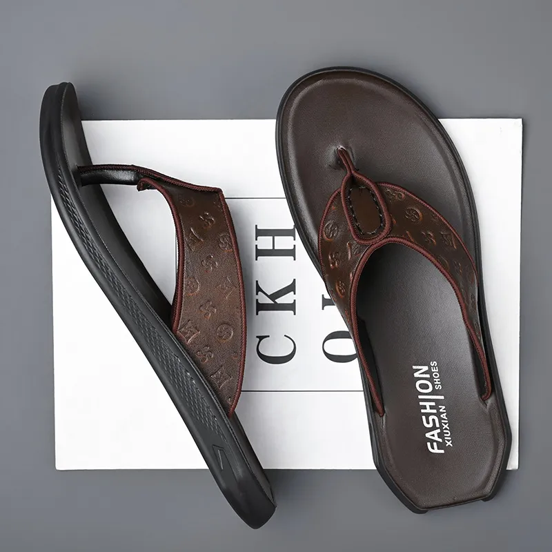 2026 Summer New Embossed Design Casual Trend Anti Slip Men Flip Flops High Quality Beach Versatile Slippers Size 38 44_voghion.com