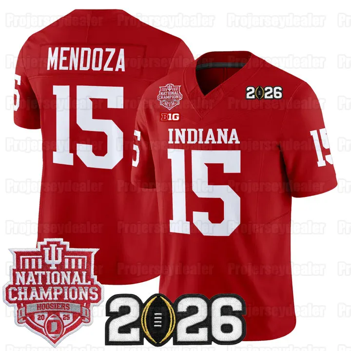 Indiana Hoosiers 15 Fernando Mendoza CFP 2025 National Champions