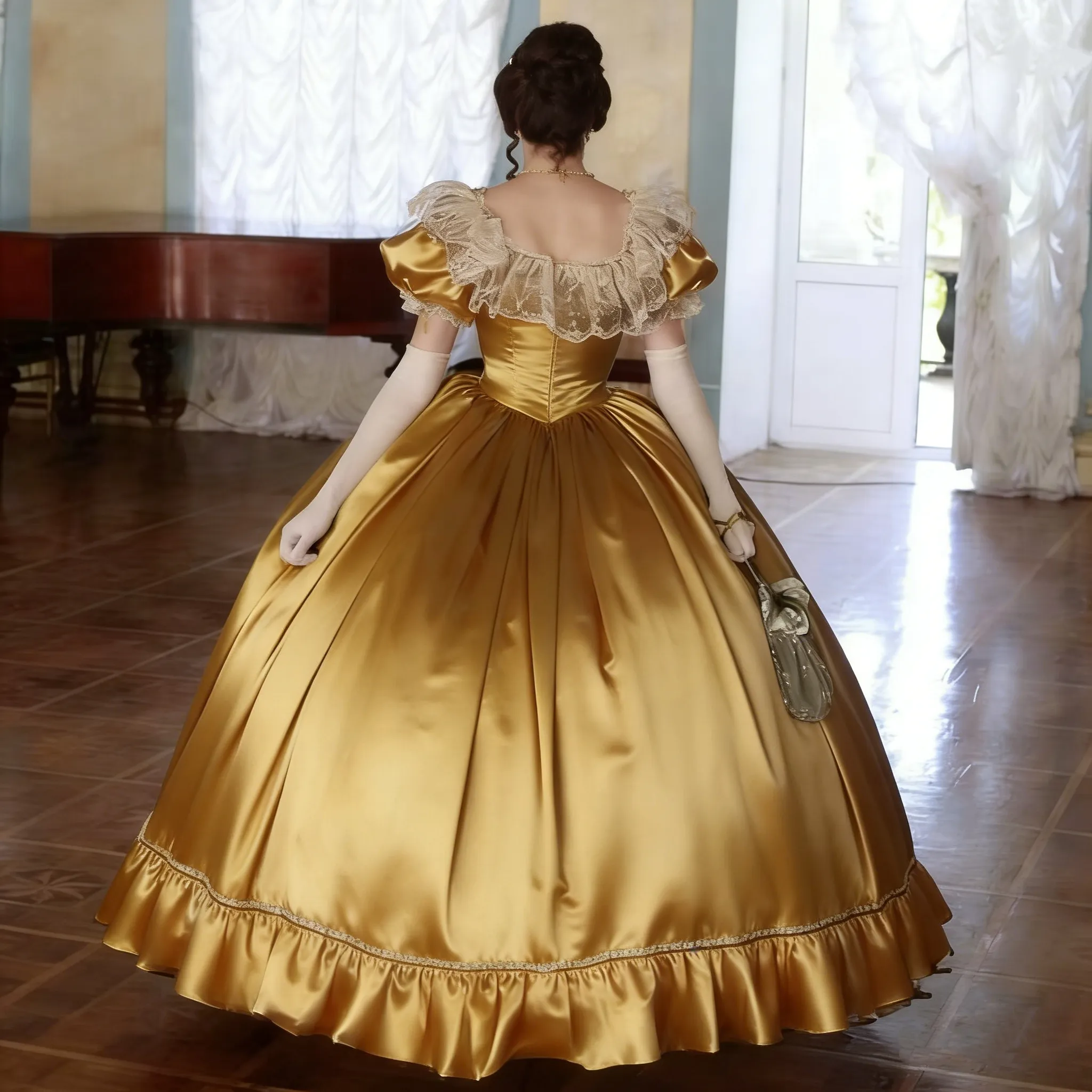 Vintage Victorian Gold Prom Dresses Southern Belle... From 101,91  | DHgate