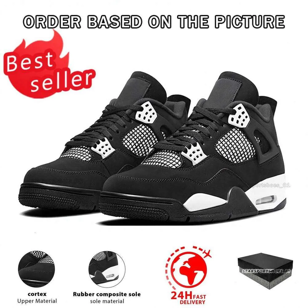 Designer 4e Basketball Shoes 4s Military Black Cat, Midnight  display picture 3
