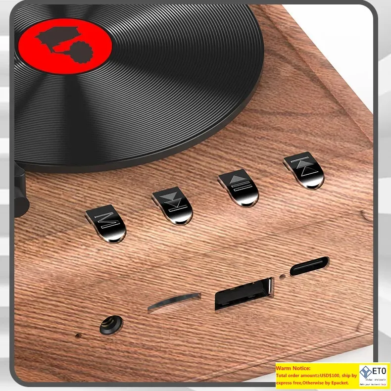 LL レトロ ジュークボックス ミニ Bluetooth スピーカー USB、TF、AUX