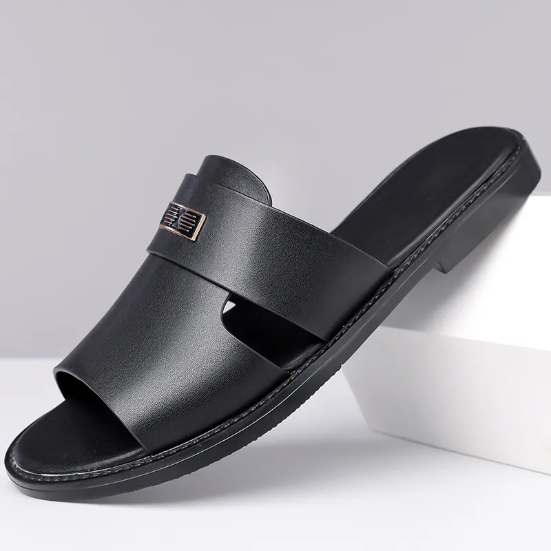 Men's New Summer Cross Border Thick Soled Anti Slip Casual Fashionable Beach Shoes Dual Purpose Outerwear Flip Flops_voghion.com