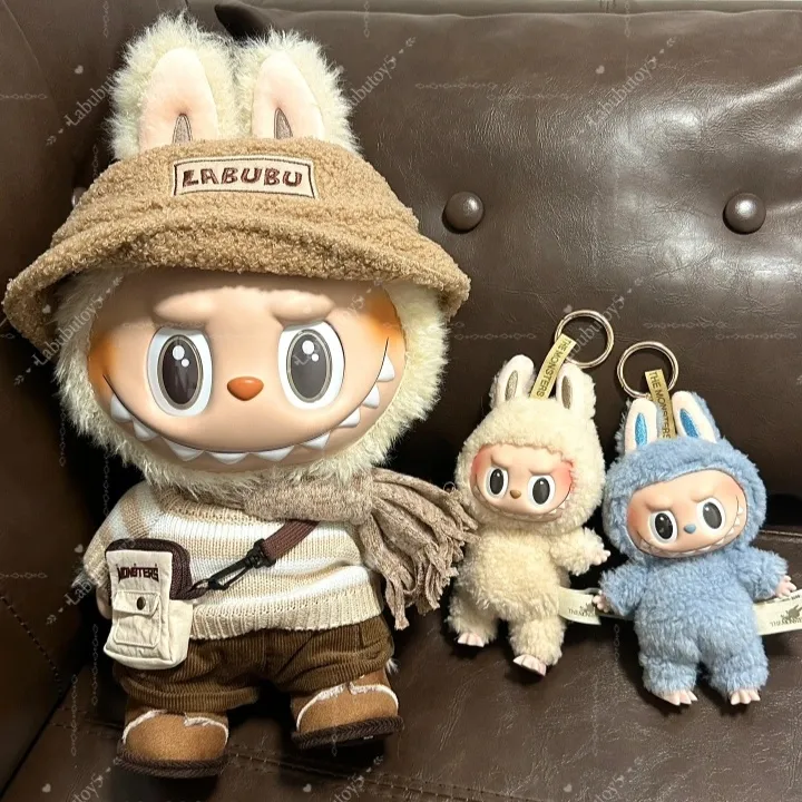 Labubu The Monsters Dress Be Latte Vinyl Plush Doll 38CM Stuffed Animal Toy Labubu The Monsters Dress Be Latte Vinyl Plush Doll 38CM Stuffed Animal Toy