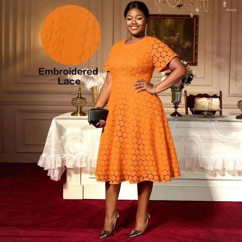Ethnic Clothing African Party Evening Dresses For Women Autumn Elegant  Africa Short Sleeve O Neck Polyester Plus Size Midi Dress From 63,49  |  DHgate