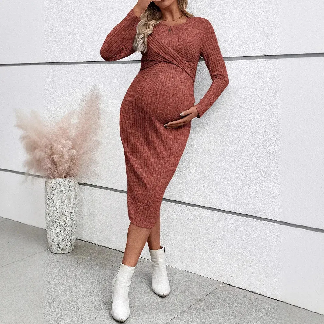 long sleeve dresses for pregnant women Alejandra
