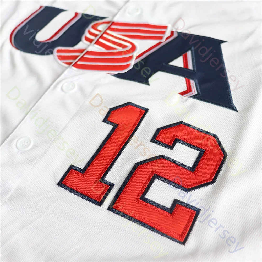 2026 WBC USA Team Baseball Jersey Brice Turang Ernie Clement Will