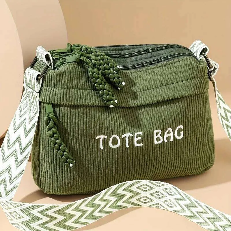 Borsa in velluto a coste Borsa a tracolla da donna sotto le ascelle Borsa tote di grande capacità – acquista a prezzi convenienti sul marketplace