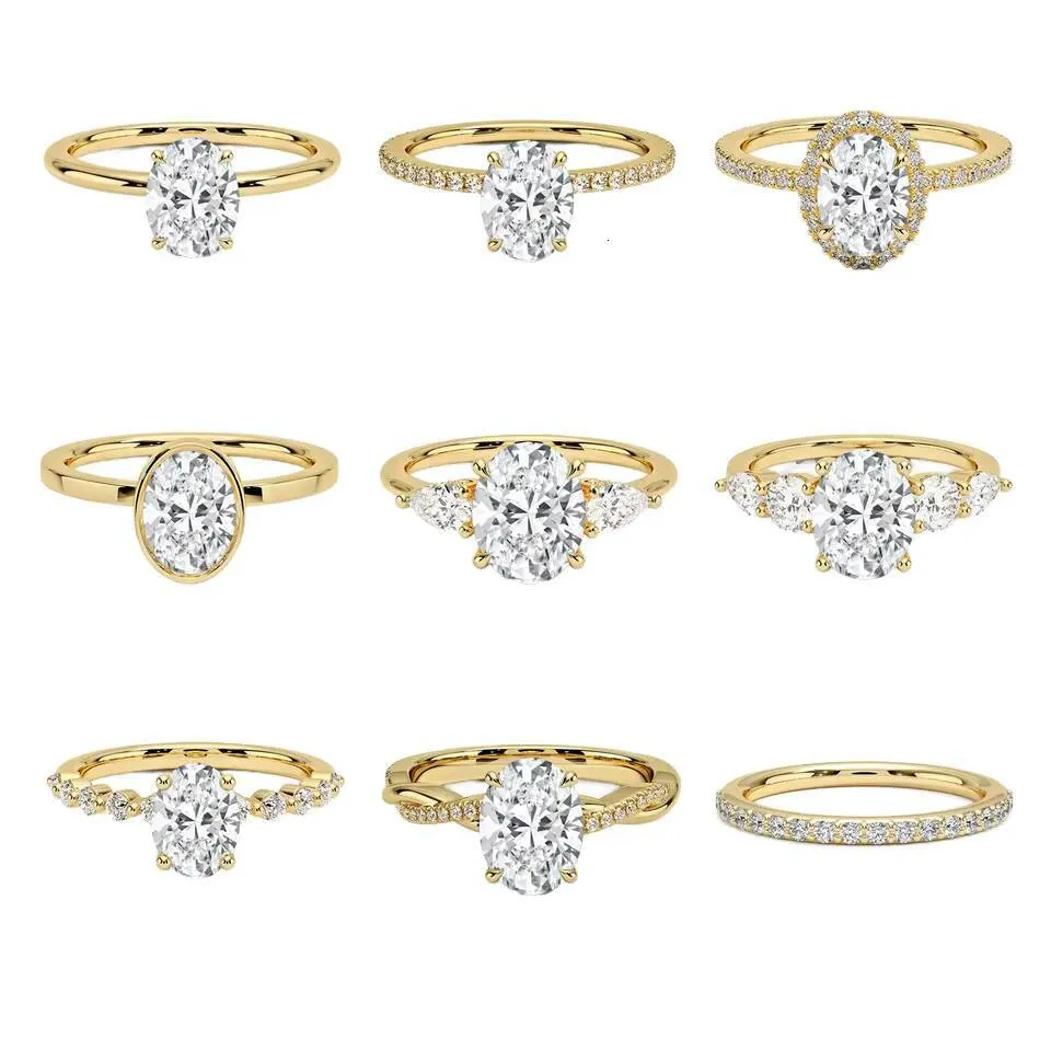 Qinglong Custom 14K 18 K Solid Gold 1-5 CT Solitaire Lab Grown Diamond Wedding Ring IGI Jewelry For Women Wholesale Price_voghion.com