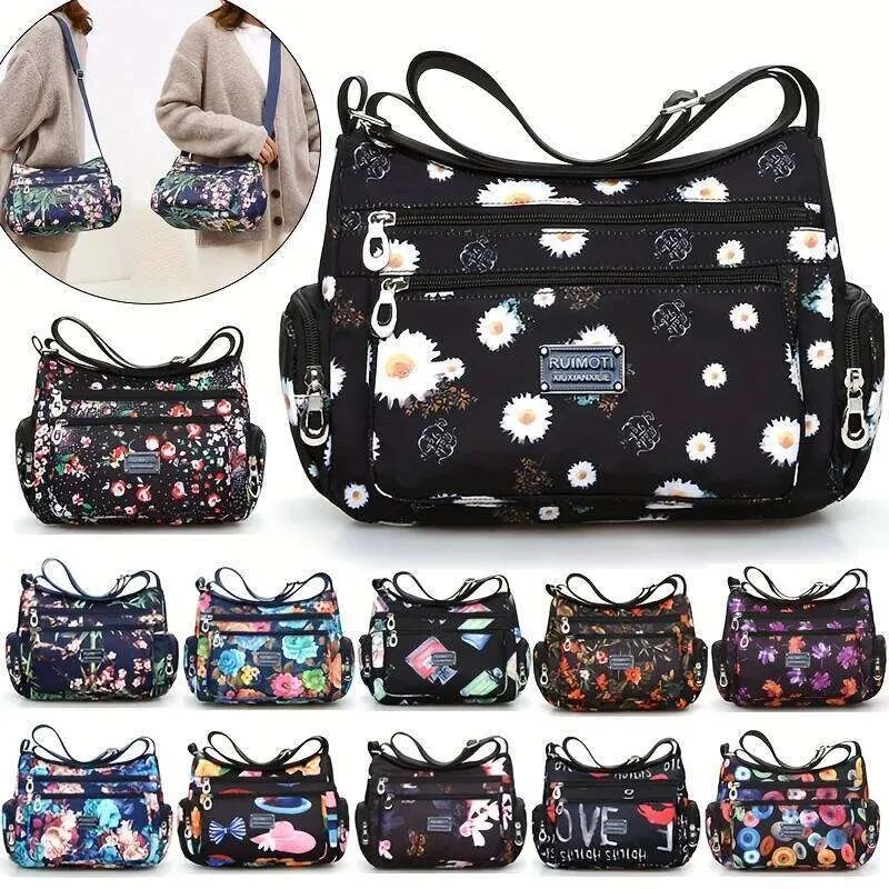 Borsa A Tracolla Unisex Impermeabile Da Viaggio - Marsupio Versatile Con Cinghie Regolabili E Multi-scomparti - Per Fitness, Corsa Ed Escursionismo - Taglia Unica, Colore Nero