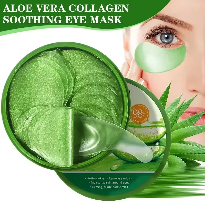 Aloe Vera Collagen Eye Patches Mask for Dark Circles and Eye Bags Skin ...