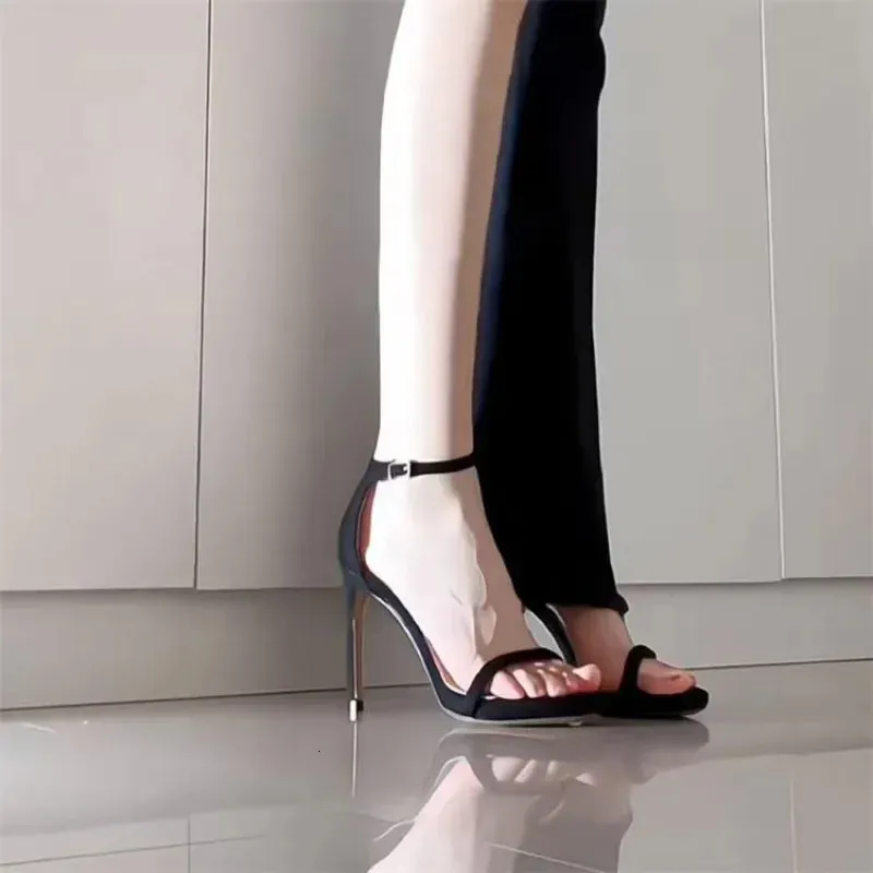 Womens High Heels Summer Round Open Toe One Strap Bag Heel Platform Anti Slip Wear Resistant Stiletto Sandals 260122_voghion.com