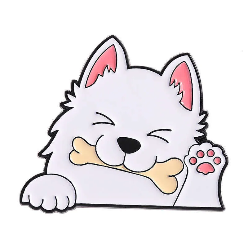 Spilla a forma di cane simpatica spilletta in metallo per zaino_voghion.com