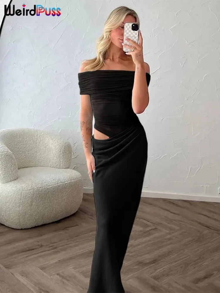 irregular mesh stitching dress style lace suspender skirt niche design