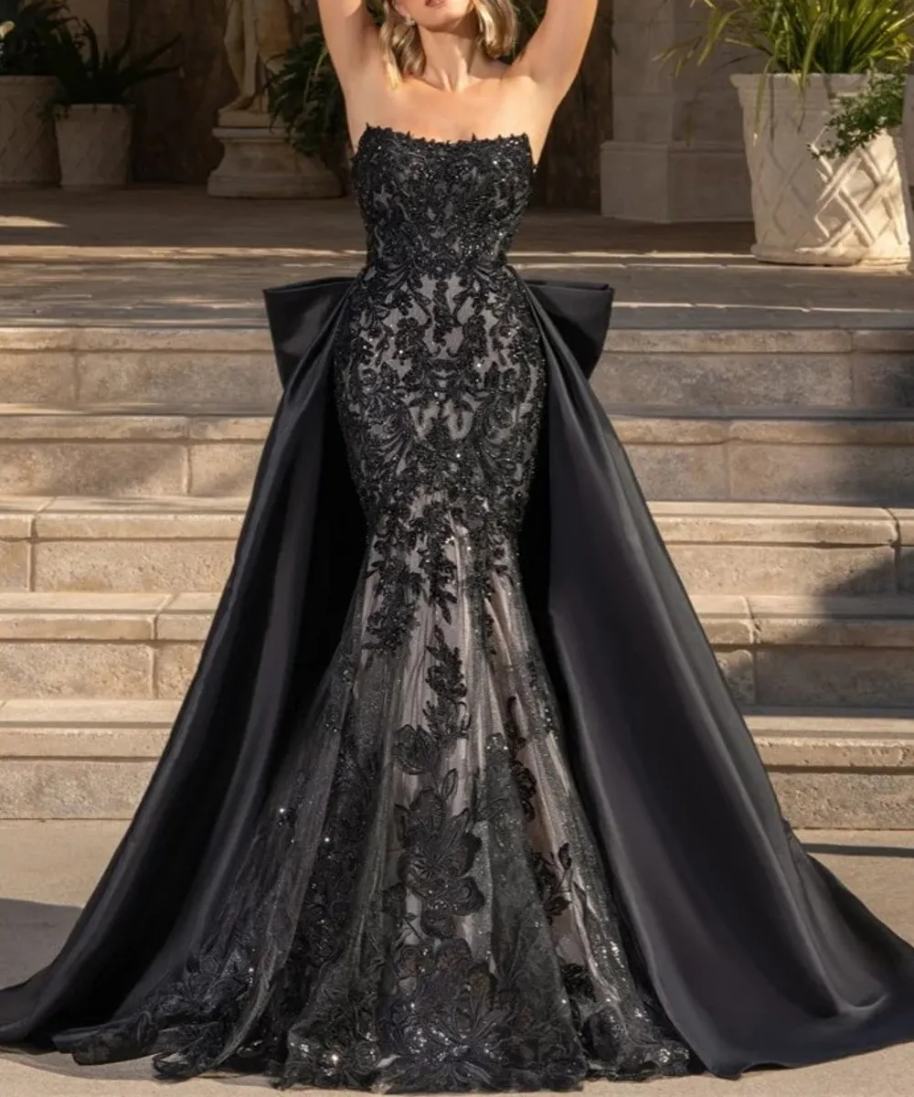 black asymmetrical dress Professor E Women's Short Prom Dresses Color:Black Polka Dot Fall25
