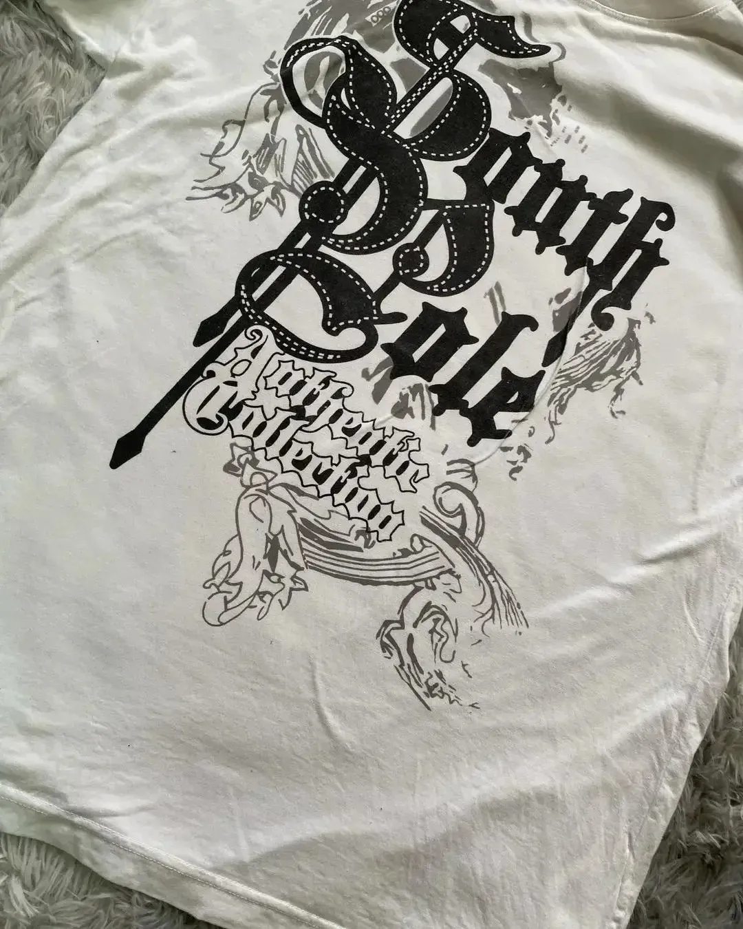 Y2K South Pole Gothic Letter Character Retro Printed Oversized