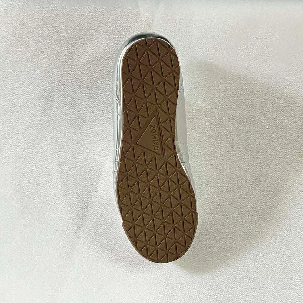 okimoz Neue Laufschuhe im Retro-Stil, metallisch-silber, leichte, glänzende Freizeitschuhe für Damen, atmungsaktiv_voghion.com