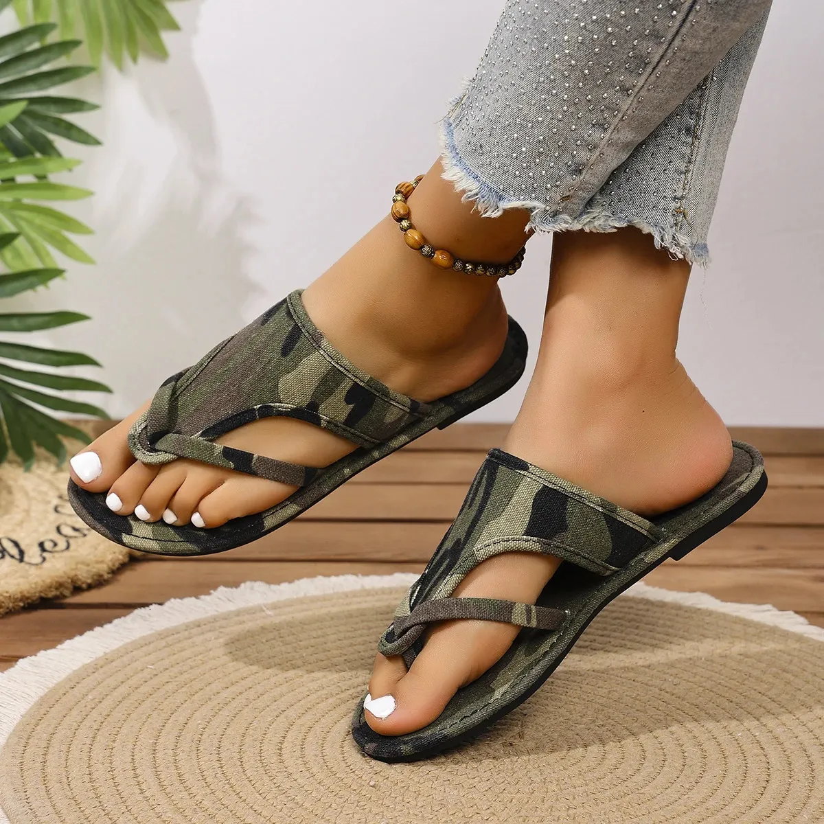 Slippers Fashion Open Toe Solid Comfort Sandals Casual Sliding Outdoor Beach Shoes Slides Women Zapatos De Mujer 260122_voghion.com