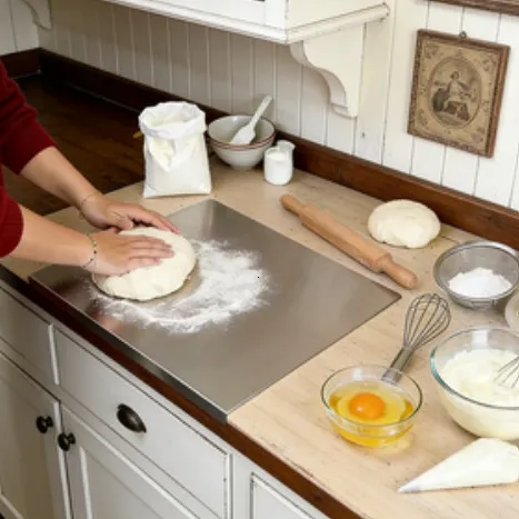 Aqro Stainless Steel Cutting Boards With Lip Edge  ... 