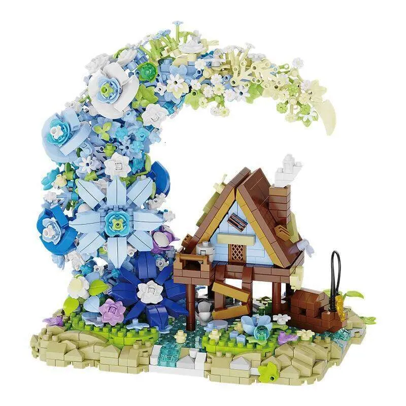 Moonflower Block Set Eternal Flower Bouquet Plastic Building Blocks ...