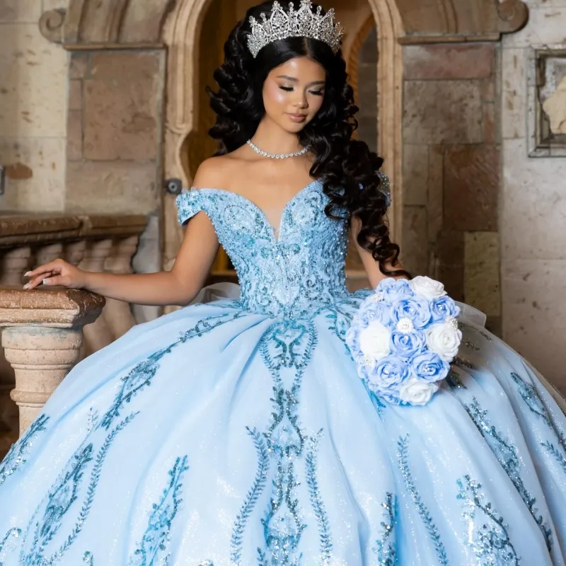 Sky Blue Shiny Princess Sweet 16 Dress Quinceanera... From Redwhitebliss, $272.21 | DHgate.Com Sky Blue Shiny Princess Sweet 16 Dress Quinceanera... From Redwhitebliss, $272.21 | DHgate.Com