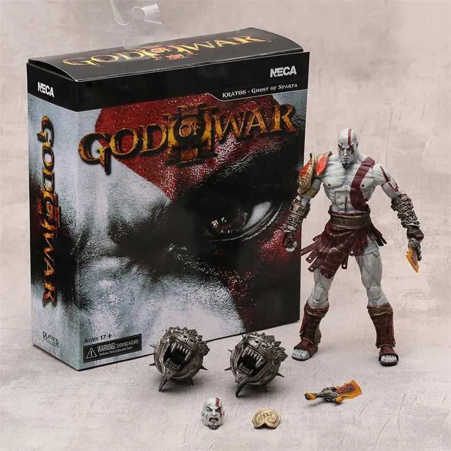 NECA God of War Kratos Action Figure ABS Plastic for Ages 11 and