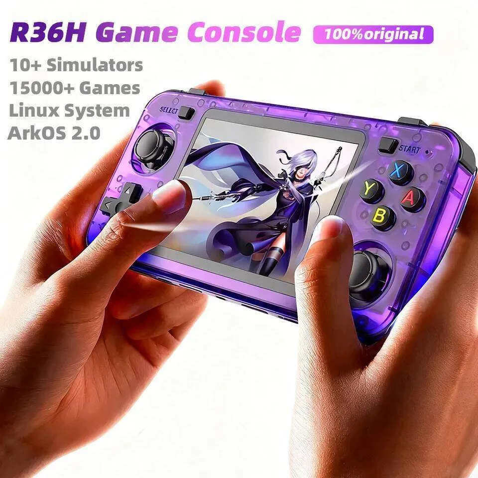 R36H Handheld Game Console Open Source Retro Gaming With 15,000+ Built ...