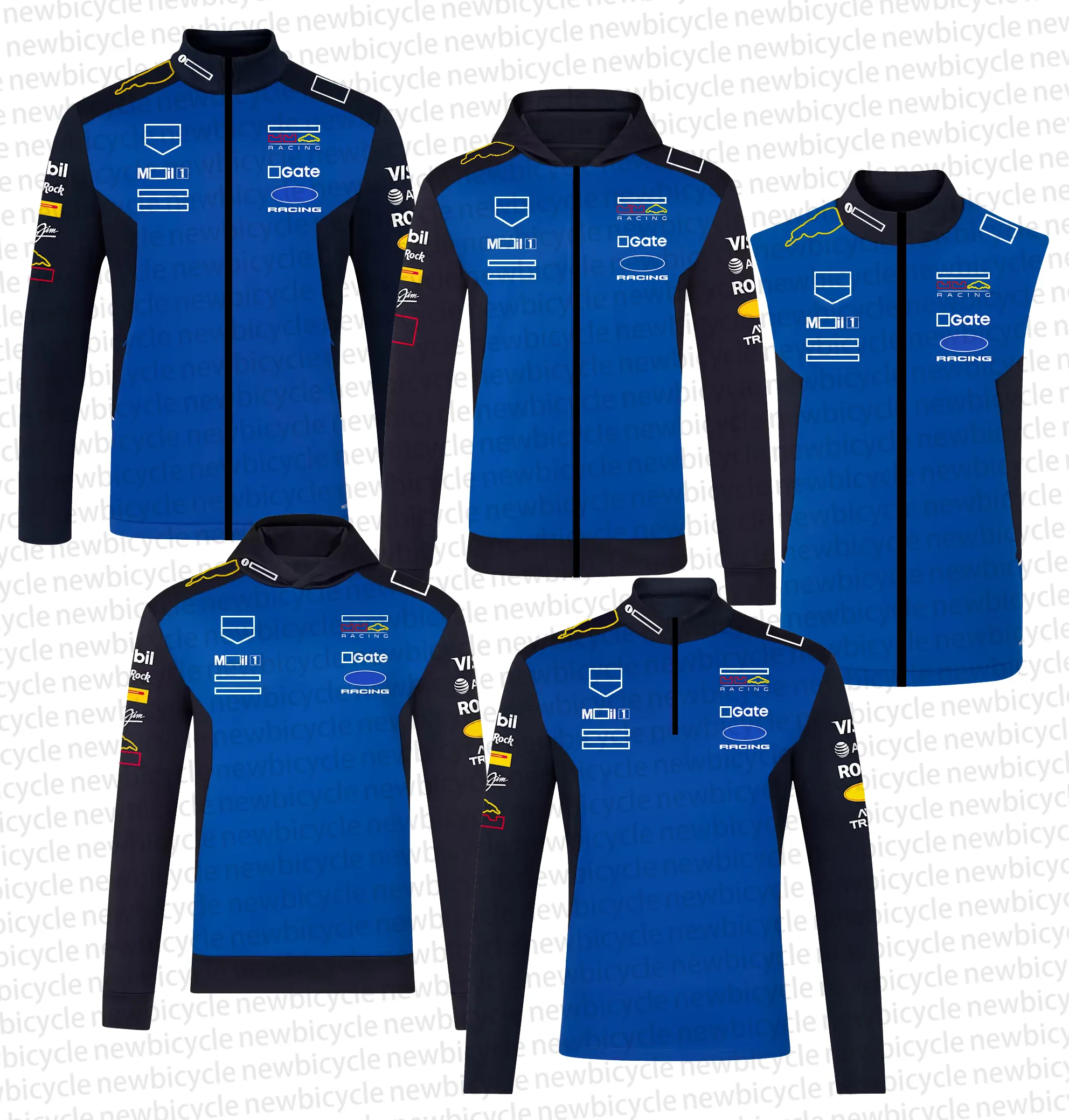 F1 2026 Team Mens Full Zip Hoodie Motorsport Driver... From Newbicycle ...