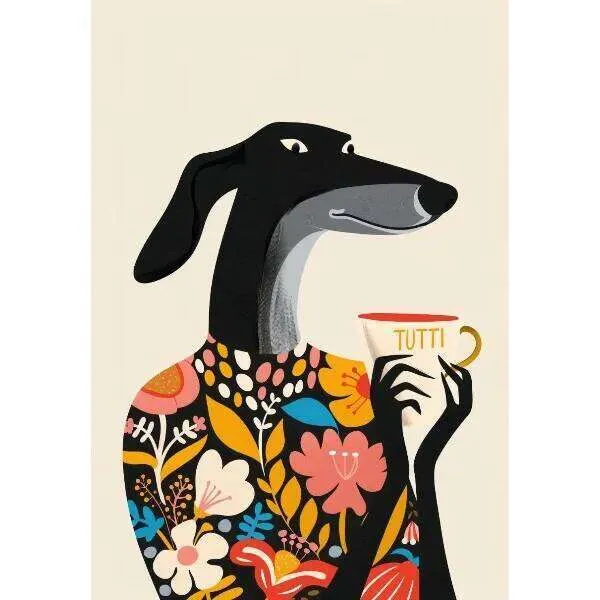Pintura Por Números Para Adultos – Lienzo De Galgo Colorido, Kit Fácil Para Principiantes