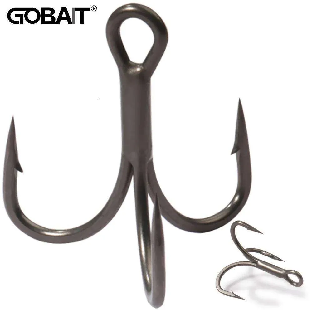 20PCS Teflon Treble Hooks 2#-10# Fishhooks Angle Barbed Sharp High Carbon  Steel Nickel Antirust Lure Fishing Tackle Fish Hook Z260128
