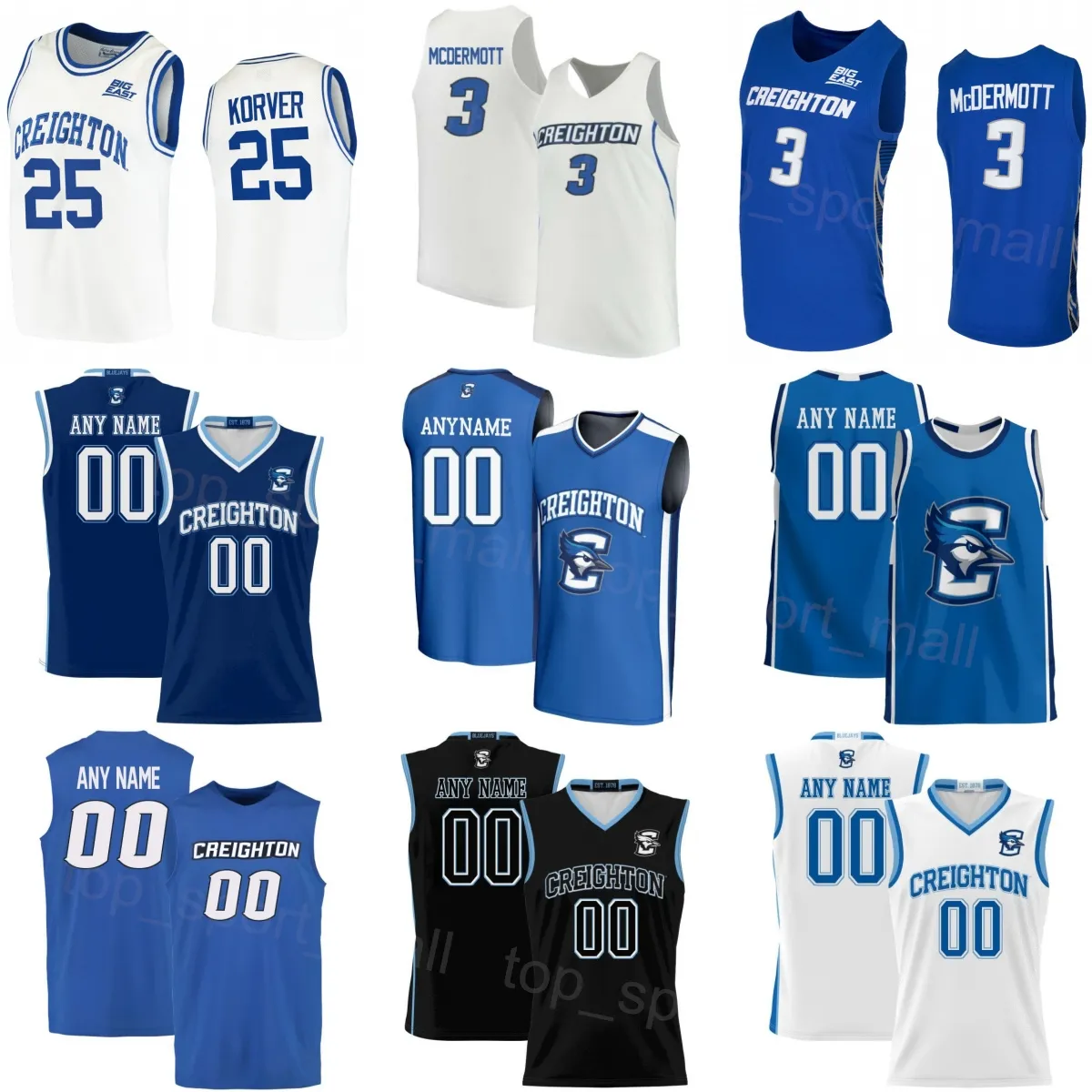 Creighton Bluejays Basketball Jersey Printed... From 