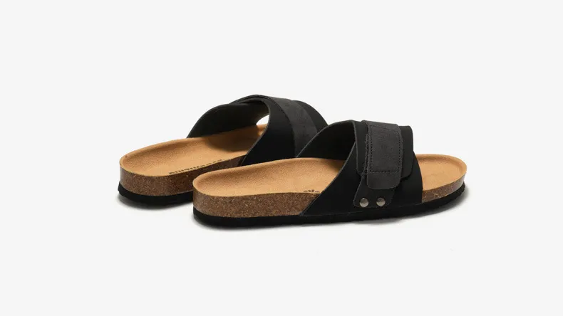Comfortable Cork Sandals For Men And Women Adjustable Slides_voghion.com