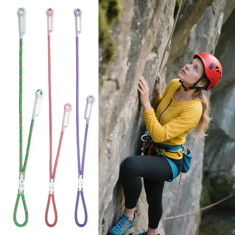 Work Climbing Set Rope Climbing Sling Rope 80cm 105mm Sewn Eye-to-Eye Loop for Mountaineering ...