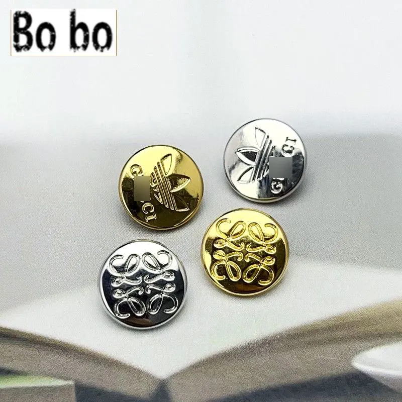 12mm Metal Buttons for Cardigans with English Relief Design and Gold ...