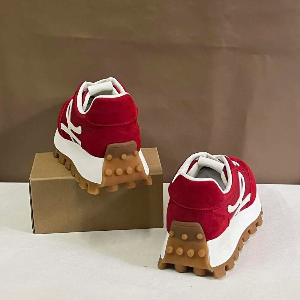 OKIMOZ Sneaker Designer Retro Chunky Platform Sneakers With Signature Logo Bold Red Casual Shoes_voghion.com