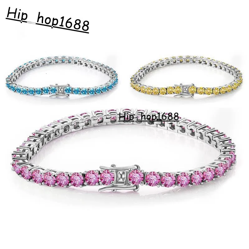 3 5mm 6 9inch Designer Design Jewelry Vvs Moissanite Bracelet Hip Hop Iced Out Diamond Sterling Sier Woman Tennis Chain_voghion.com