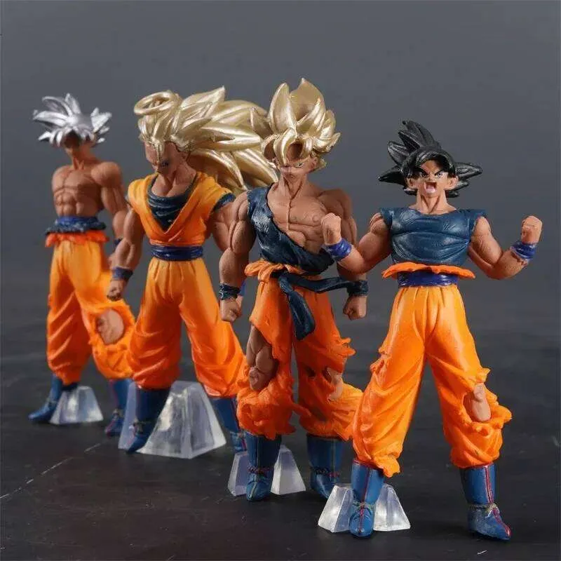 ドラゴンボール超サイヤ人悟空アクションフィギュア 4 個セット PVC 像