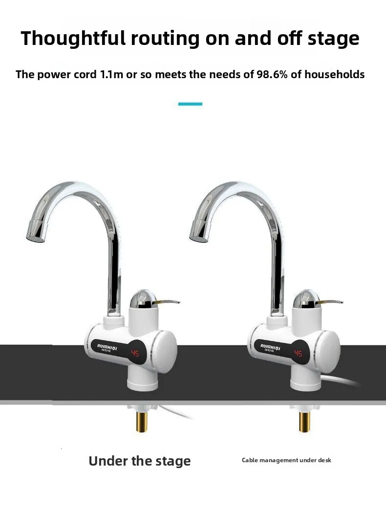 Electric Instant Heating Kitchen Faucet with Thermostatic Control and ...