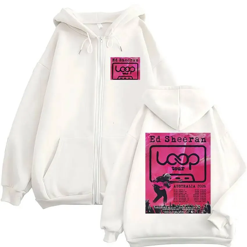 Theory 完売品 SheerCrepeZipUpHoodie Ed Sheeran Loop Australia 2026 Tour Graphic Zipper From 26,97
