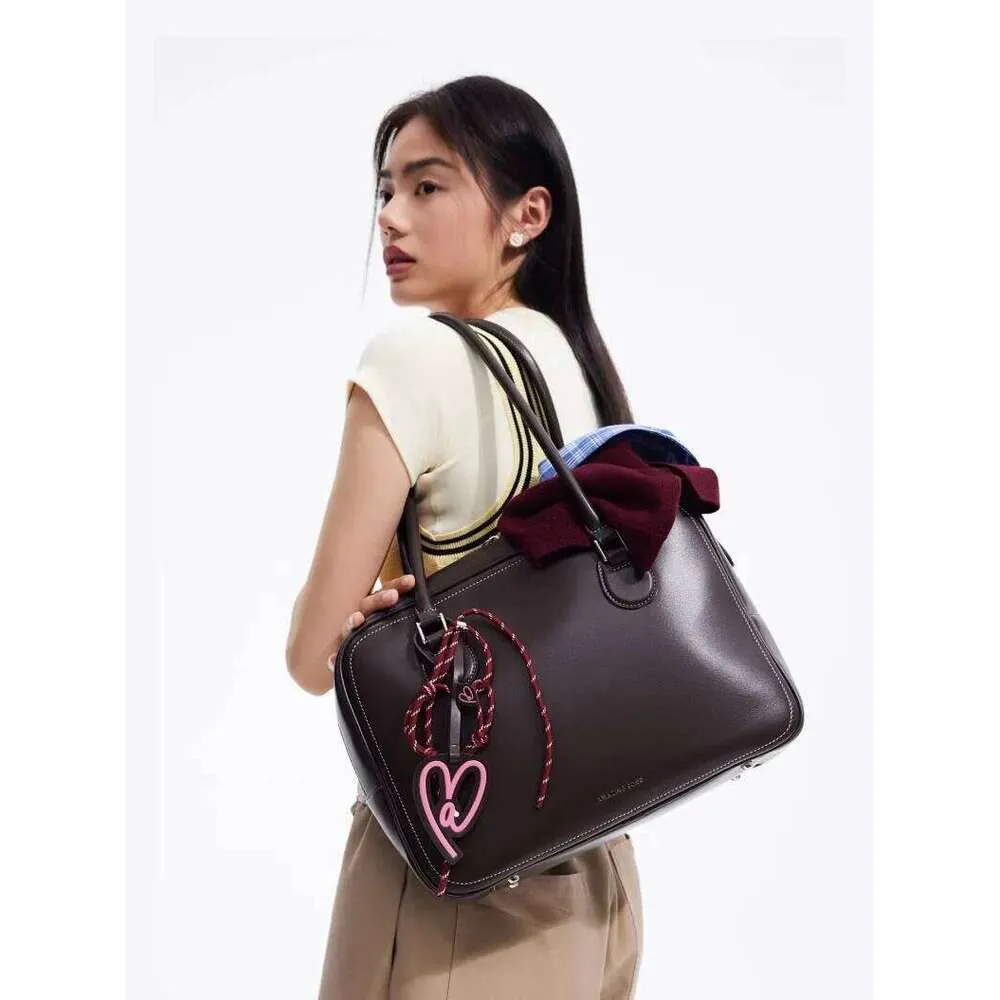 Heart Shaped Tote Handbag Large Capacity Shoulder Crossbody Bag_voghion.com