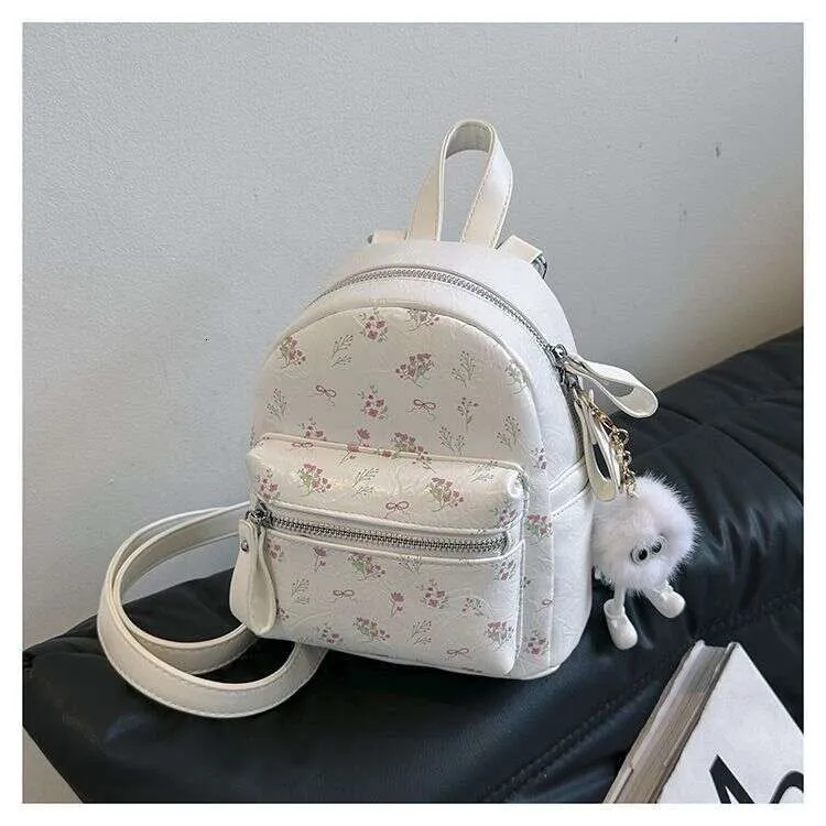 designer white mini backpack purse Convenient pockets and easy 1C Versatile Mini Backpack for