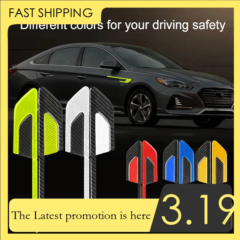 Anti Collision Sensor Sticker Waterproof 3D Reflective Door Side Stickers With Anti Collision Warning ...