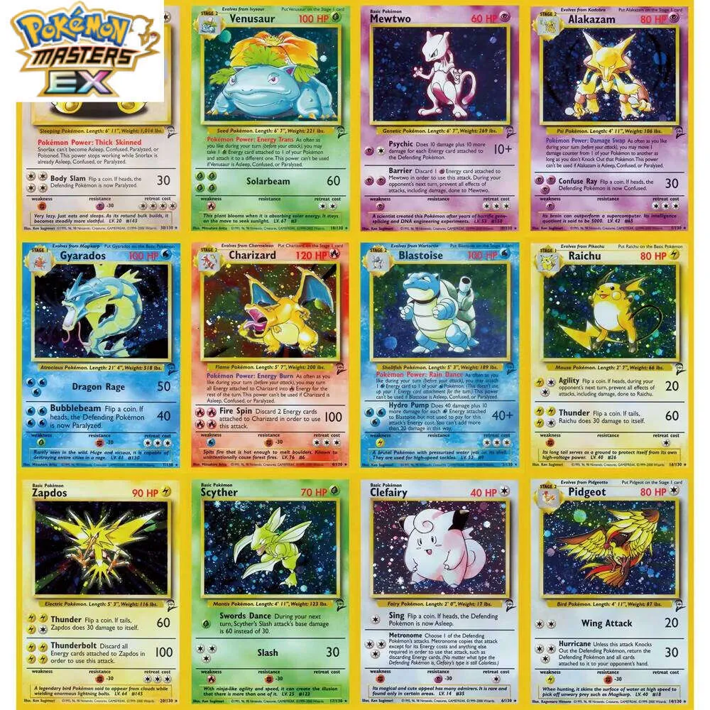 pokemon base set 2 rare cards Single Card All cards will be carefully packed for safe transit Pokémon BASE SET 2 -