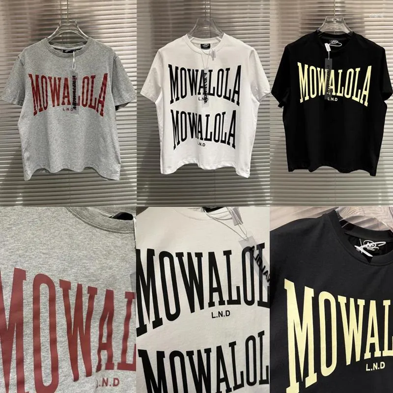 Mowalolaポロtシャツ デザイナーメンズ Tシャツ Mowalola 半袖 Tシャツ夏レターロゴプリント