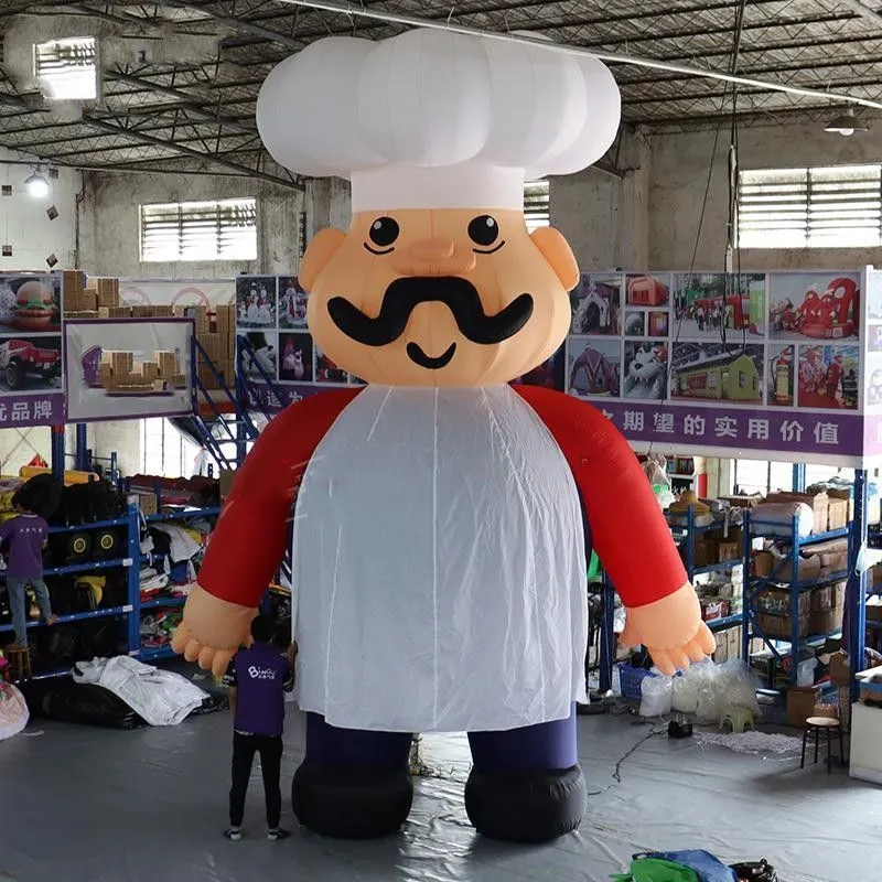 Cookout Inflatables 20 ft 6 m Outdoor Giant Inflatable Chef Character for Event Party ...