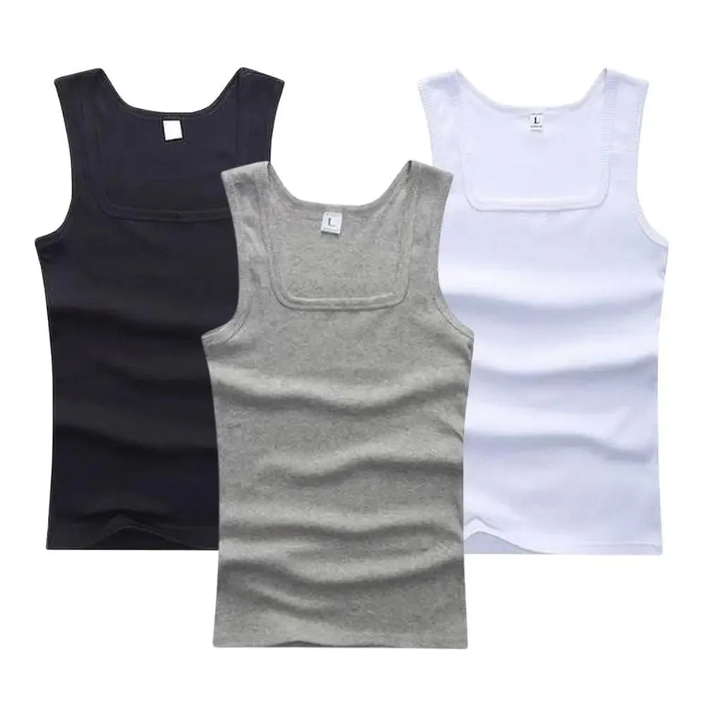 Lot De 3 Débardeurs Sans Manches 100% Coton Homme - Été, Sport, Gym & Bodybuilding