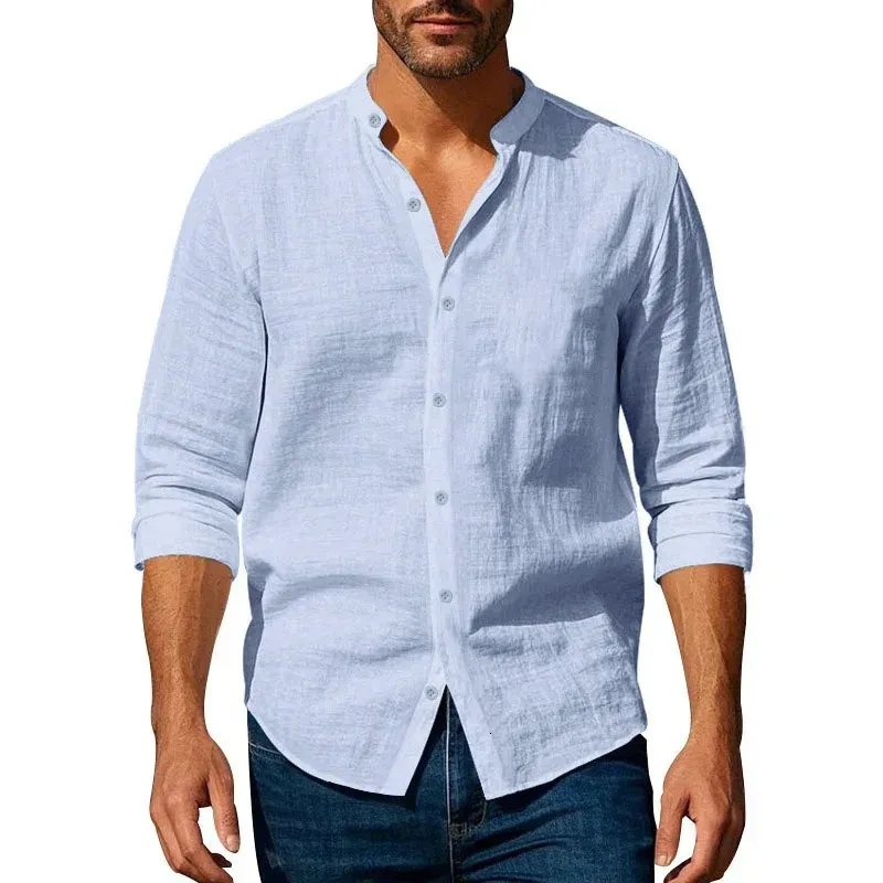 Camicetta tinta una da uomo Casual semplice in stile americano nuovo